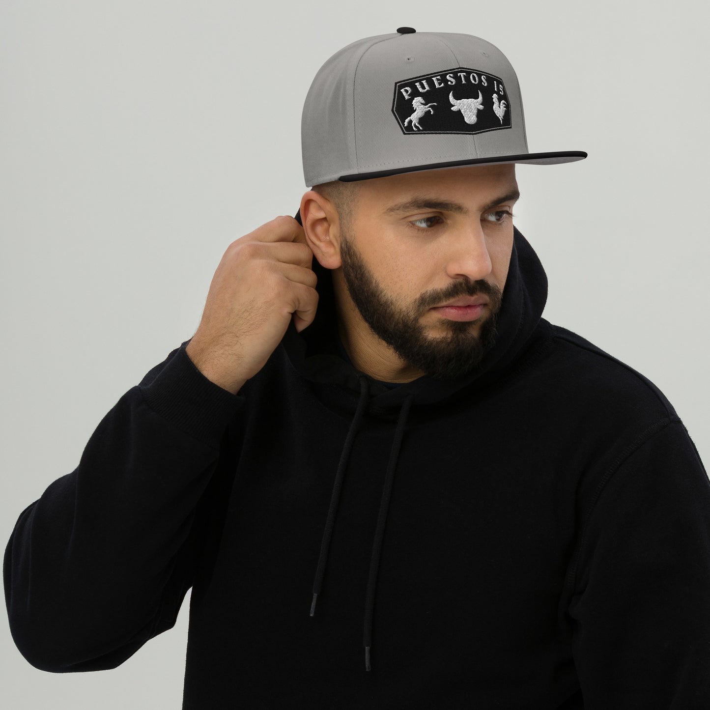 02 Puestos 15 ranch black Snapback Hat