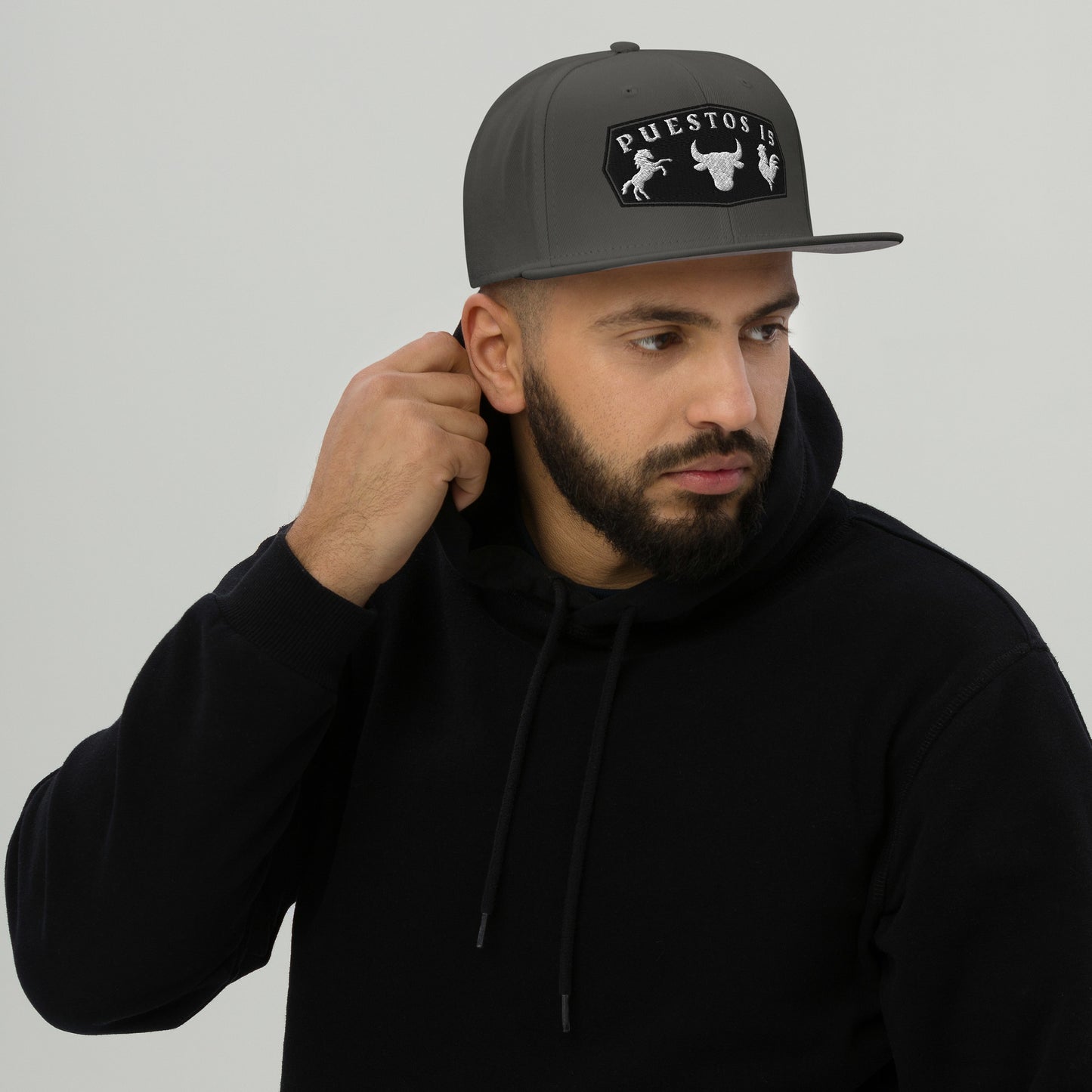 02 Puestos 15 ranch black Snapback Hat