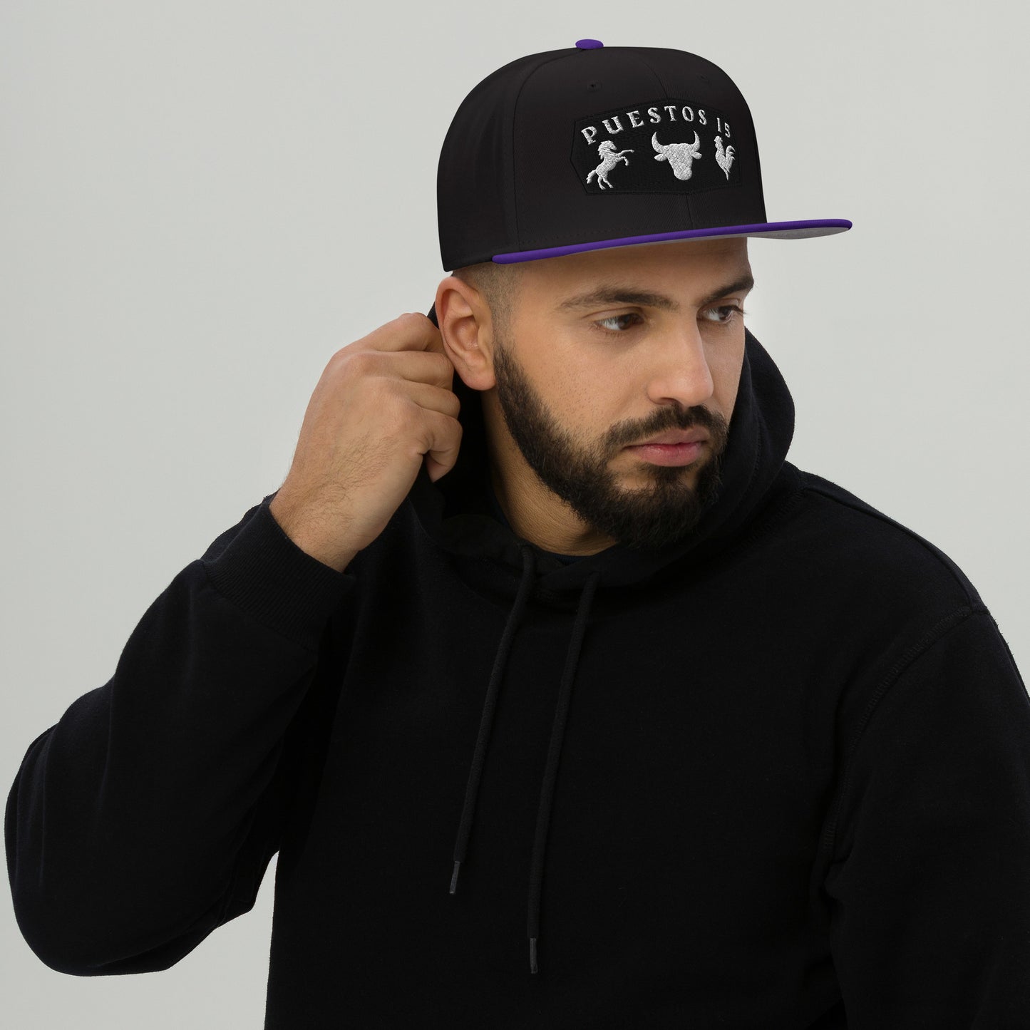 02 Puestos 15 ranch black Snapback Hat