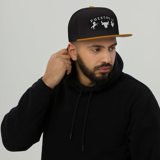 02 Puestos 15 ranch black Snapback Hat