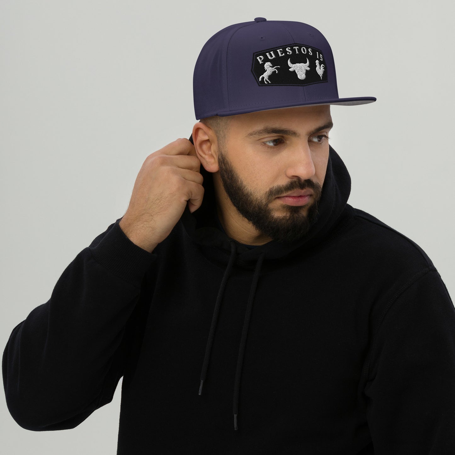 02 Puestos 15 ranch black Snapback Hat
