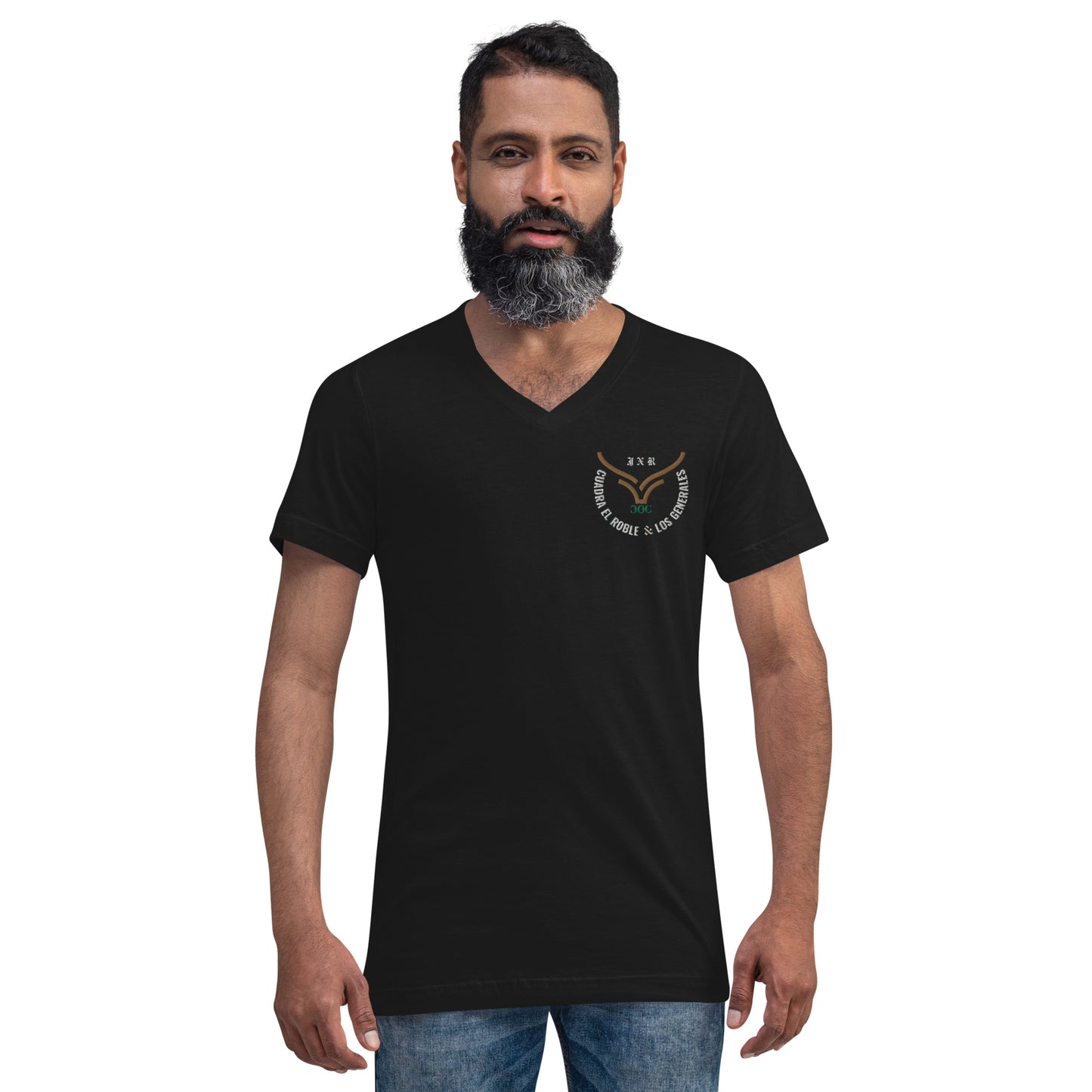 3. Vaquita Unisex Short Sleeve V-Neck T-Shirt