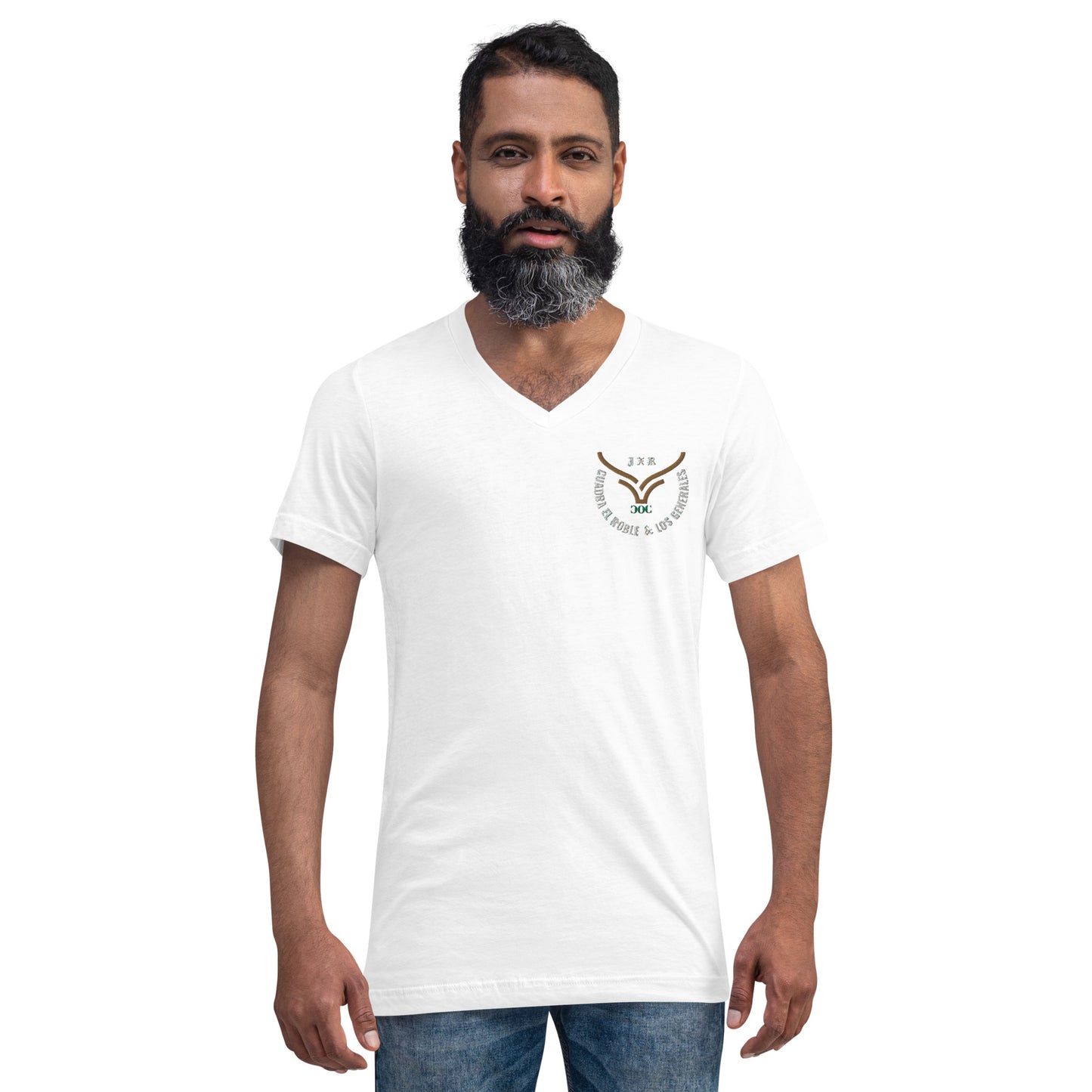 3. Vaquita Unisex Short Sleeve V-Neck T-Shirt