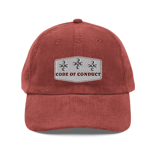 01. CODE OF CONDUCT Vintage corduroy cap
